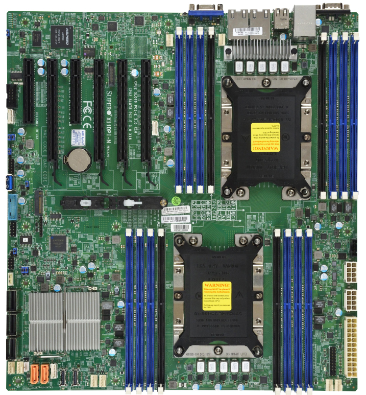 MBD-X11DPi-NT-O Mb x11dpi-nt-o, 2x lga 3647, c622, 16xddr4 up to 4tb 3ds ecc rdimm/3ds ecc lrdimm, 4 pci-e 3.0 x16,, 2 pci-e 3.0 x8, m.2 interface: 2 pci-e 3.0 x4, m.2 form factor: 2242/2260/2280/22110, m.2 key: m-key, 2 pci-e 3.0 nvme x4 internal port(s) Santreyd 