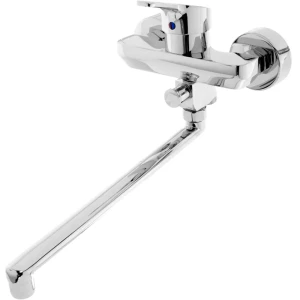 Смеситель для ванны Vidima Видима Форм, с длинным изливом, цвет хром