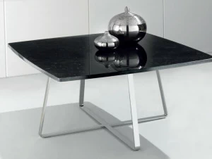 International Marmi Квадратный журнальный столик из мрамора black marquina Objects Im9150