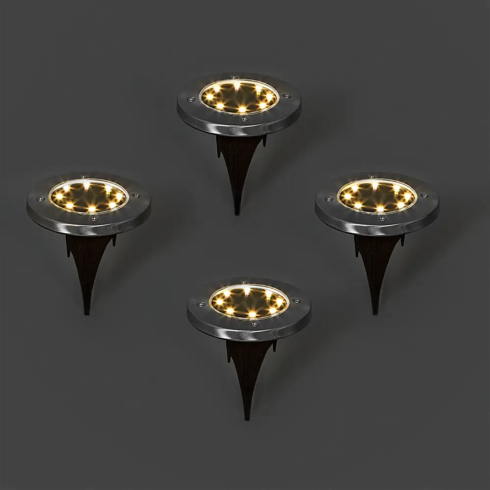 Солнечный светильник Kreaforta Coleen для сада - набор 4 шт 89387086 STLM-1570167 - Вид №1