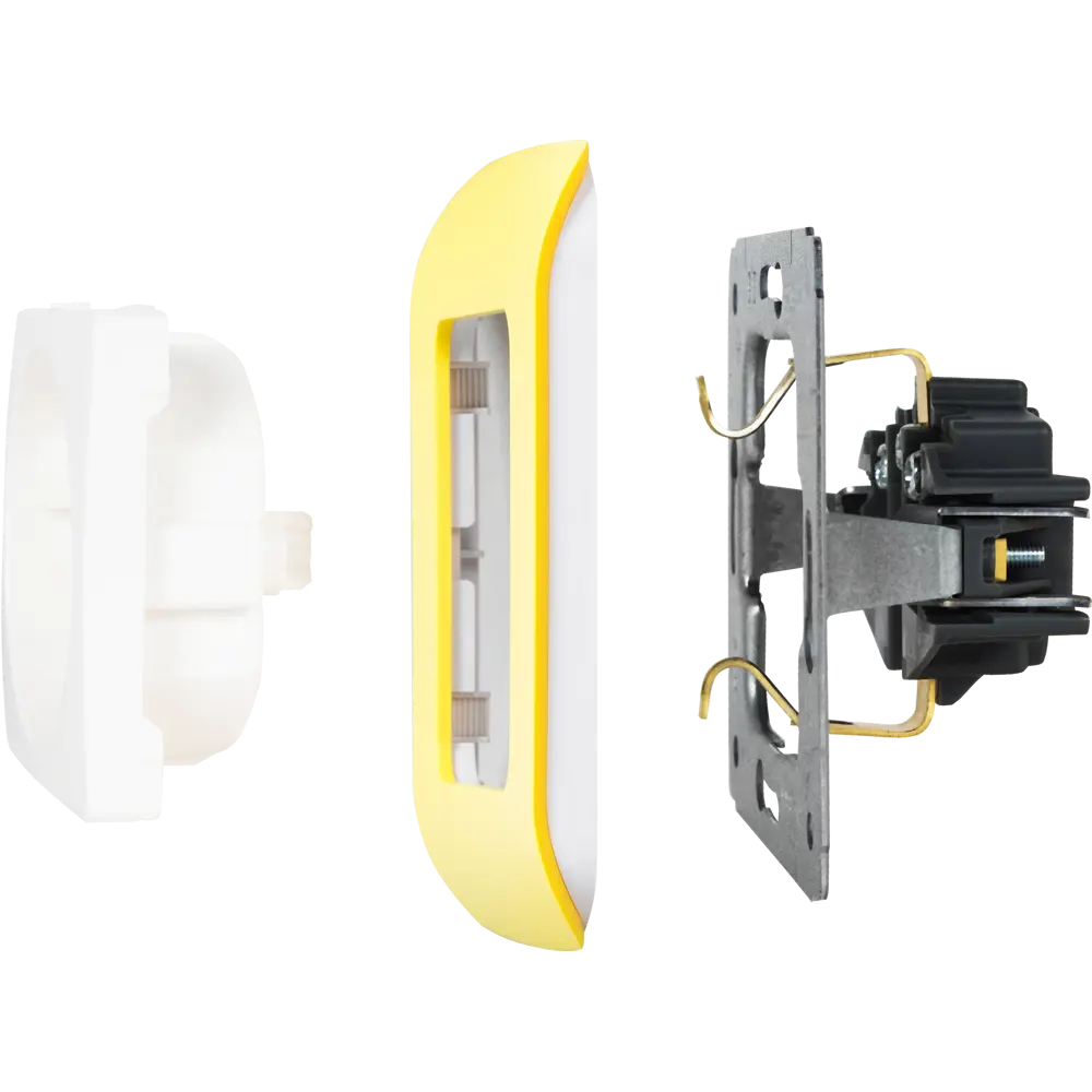 Рамка для розеток и выключателей Lexman Cosy 1 пост, цвет лимон STLM-2068097 - Вид №2