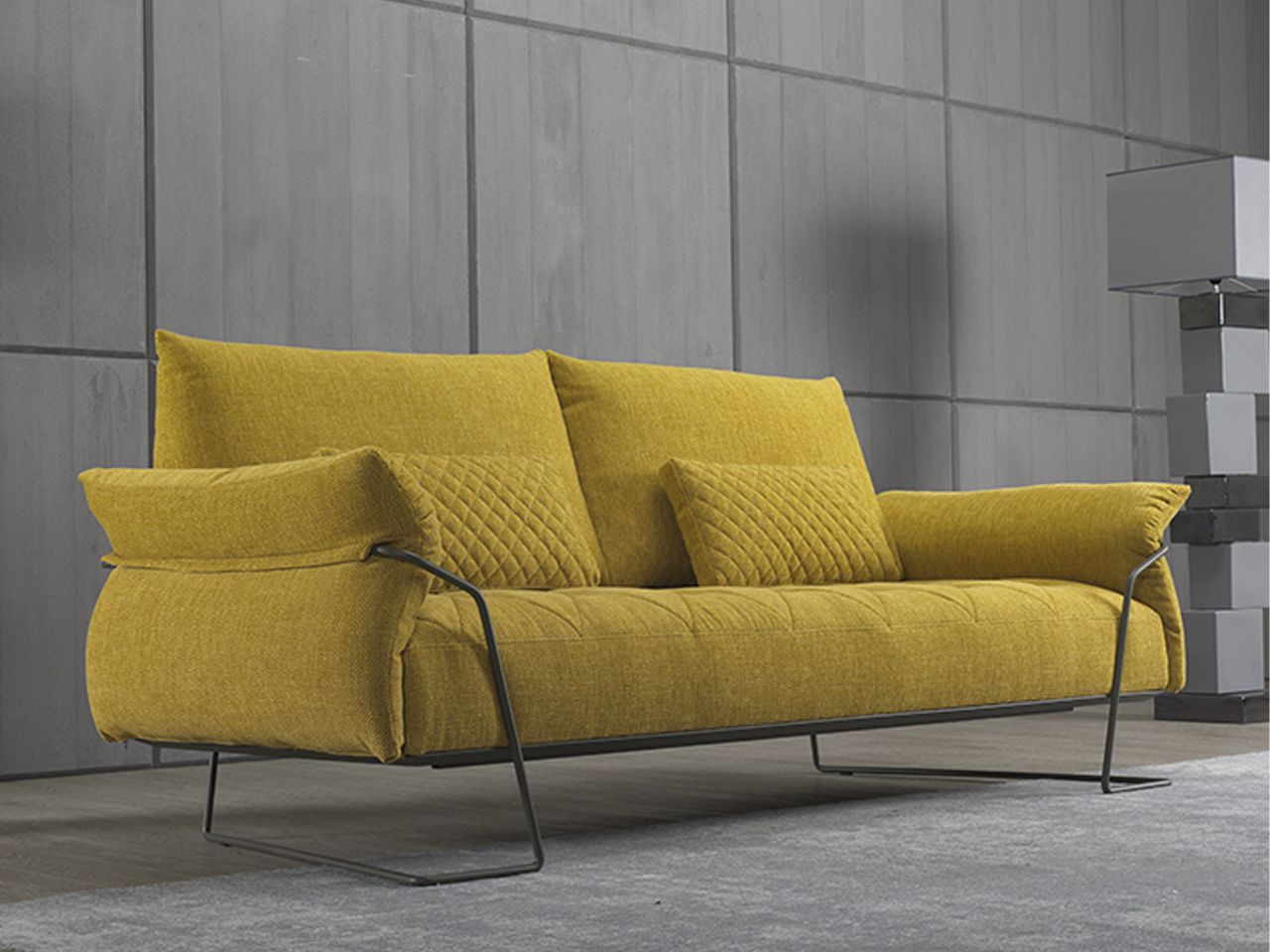 3-местный тканевый диван AERRE ITALIA Yellow ARCH-00027864 - Вид №2