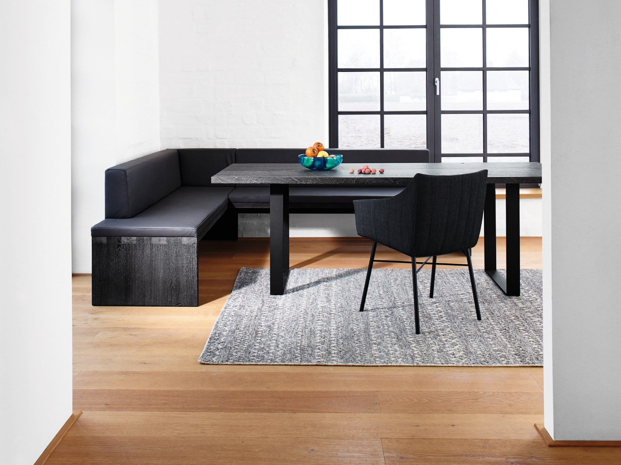 Деревянная мягкая скамейка со спинкой JANUA SC 02 ARCH-00075764 - Вид №3