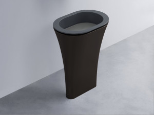 AMLA65-BA+AMPILO-CM+AMCOLO-LV Раковина Amedeo Ovale отдельностоящая cielo Enjoy + Amedeo