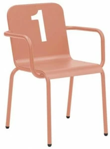 iSimar Садовый стул из стали с подлокотниками Number 8120