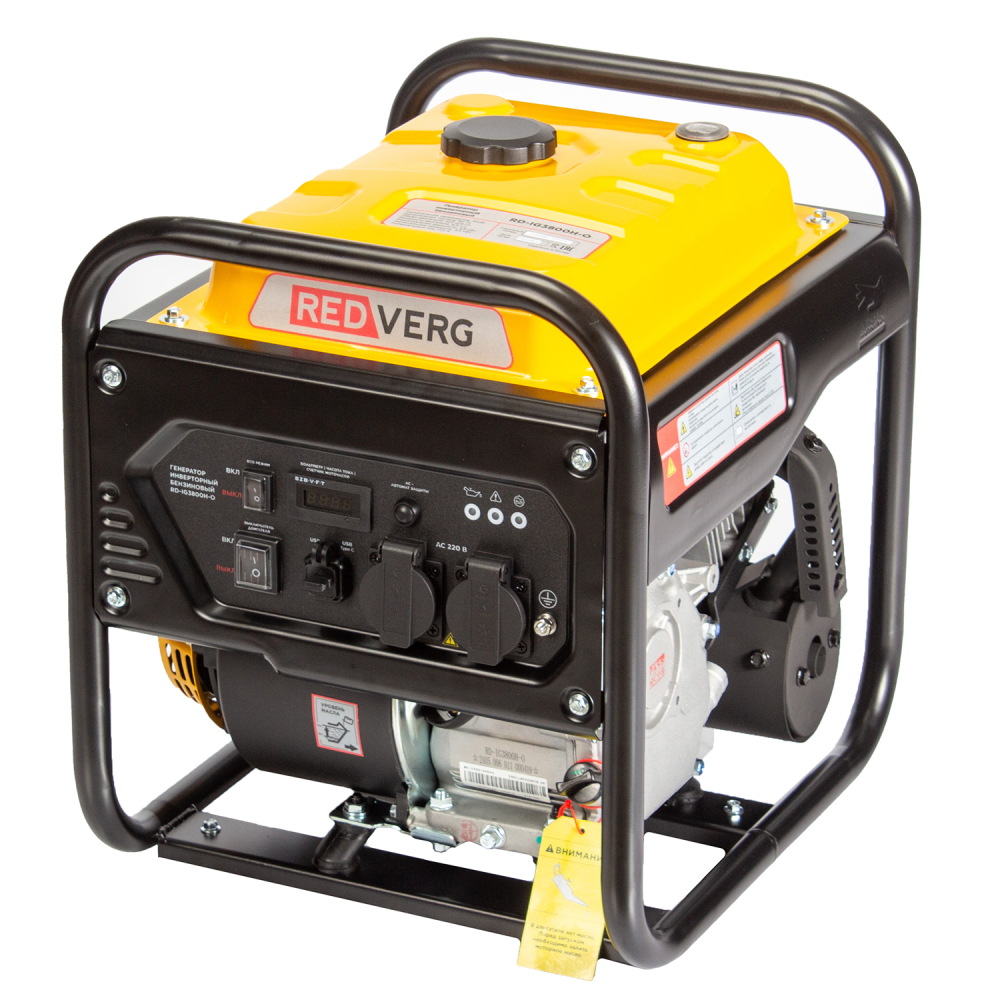 Электрогенератор   бензиновый RedVerg RD-IG3800H-O 9176607 STDN-0046510