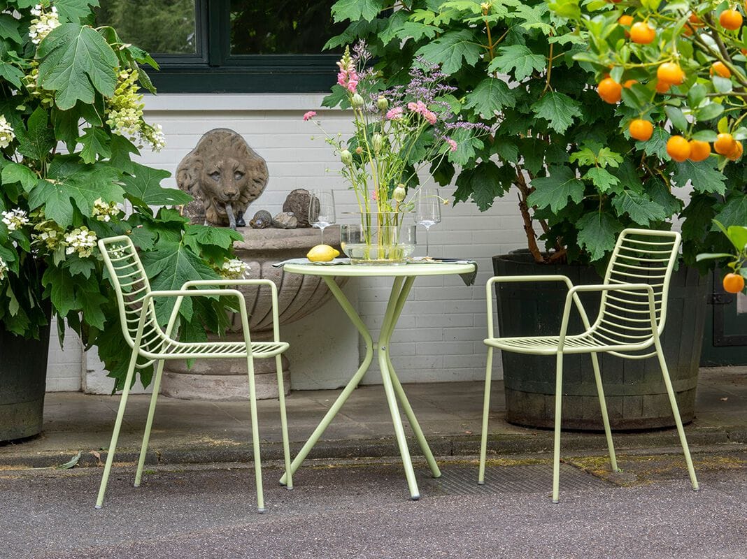 Стальной штабелируемый садовый стул с подлокотниками SCHNEEWEISS interior Margarete ARCH-00020754 - Вид №2