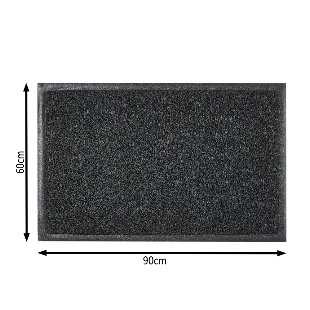 Коврик Vinyl Diamond 60x90 см ПВХ на виниле цвет чёрный 82386006 STLM-2100500 INSPIRE  - Вид №2