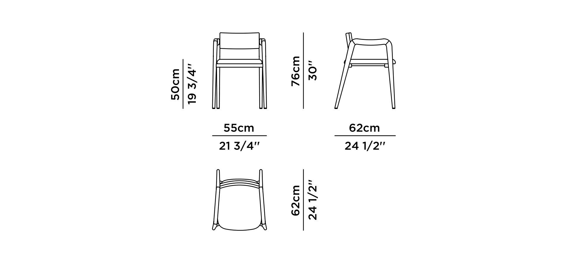 Стул из массива дерева с подлокотниками Greenapple ANJOS ARCH-00032961 - Вид №17