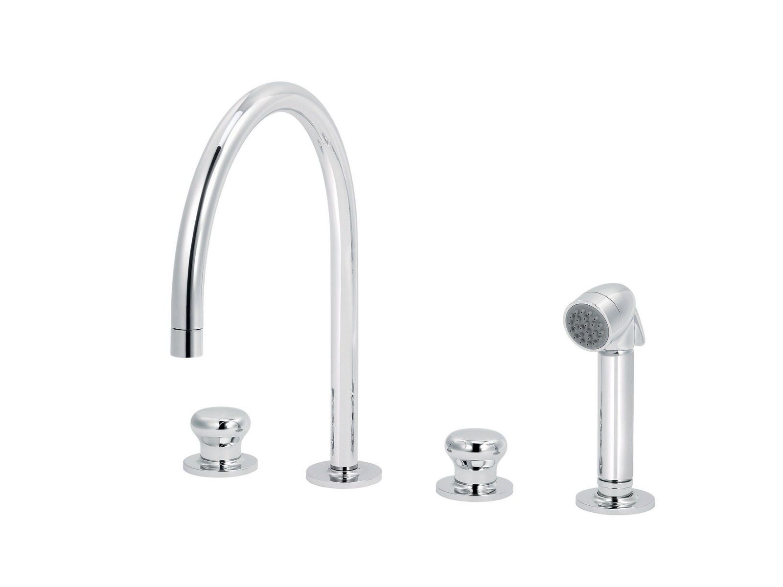 Смеситель для кухни на столешнице со съемным ручным душем rvb DEVILLE ARCH-00081265 - Вид №1