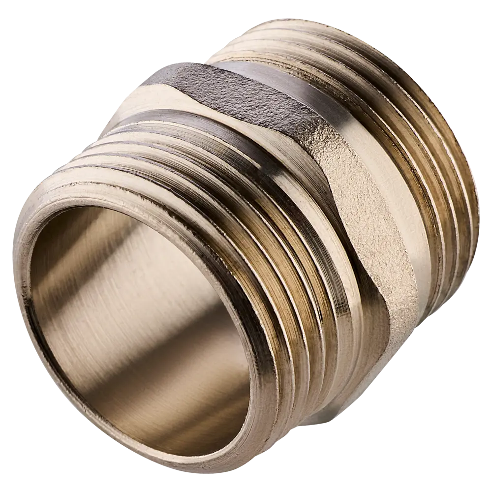 Ниппель MONLID 3/4" НР мм никелированная латунь STLM-2203452 - Вид №1