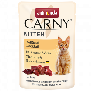 ПР0050431 Корм для котят Carny Kitten коктейль из мяса домашней птицы пауч 85г Animonda