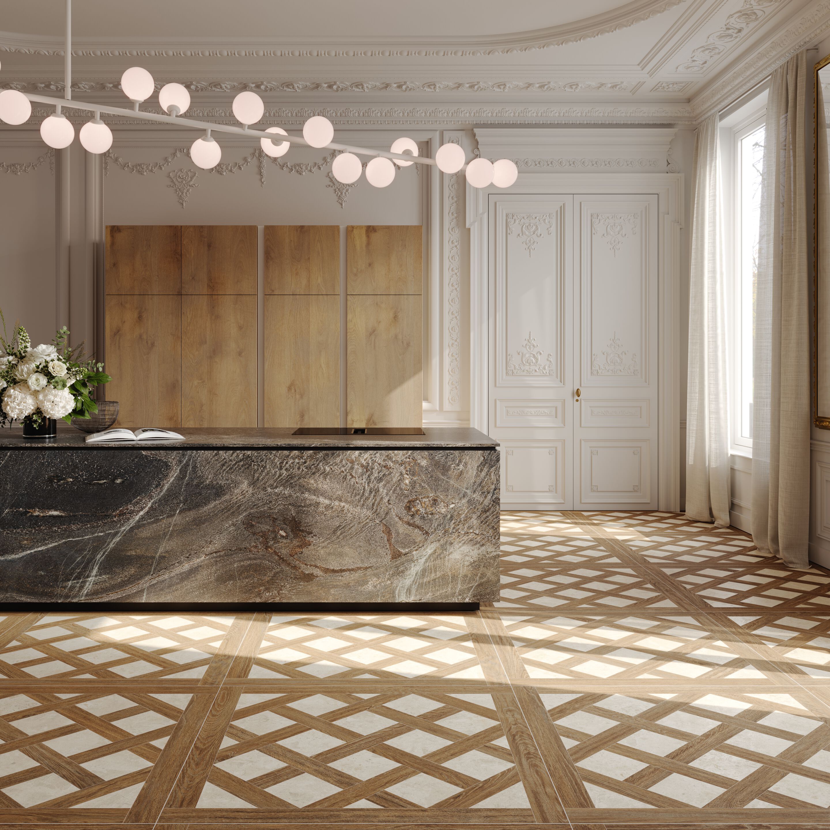 Пол из керамогранита с эффектом камня IRIS Ceramica ARMONIE PIETRA ARCH-00011016 - Вид №2