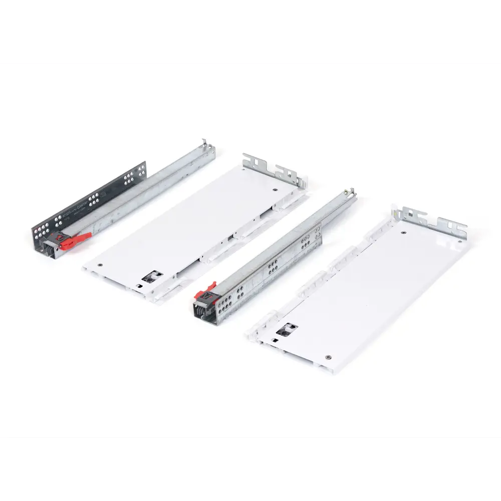 Комплект роликовых направляющих Flowbox h144 500 мм, сталь, цвет белый 85441385 STLM-2171384 Santreyd  - Вид №2