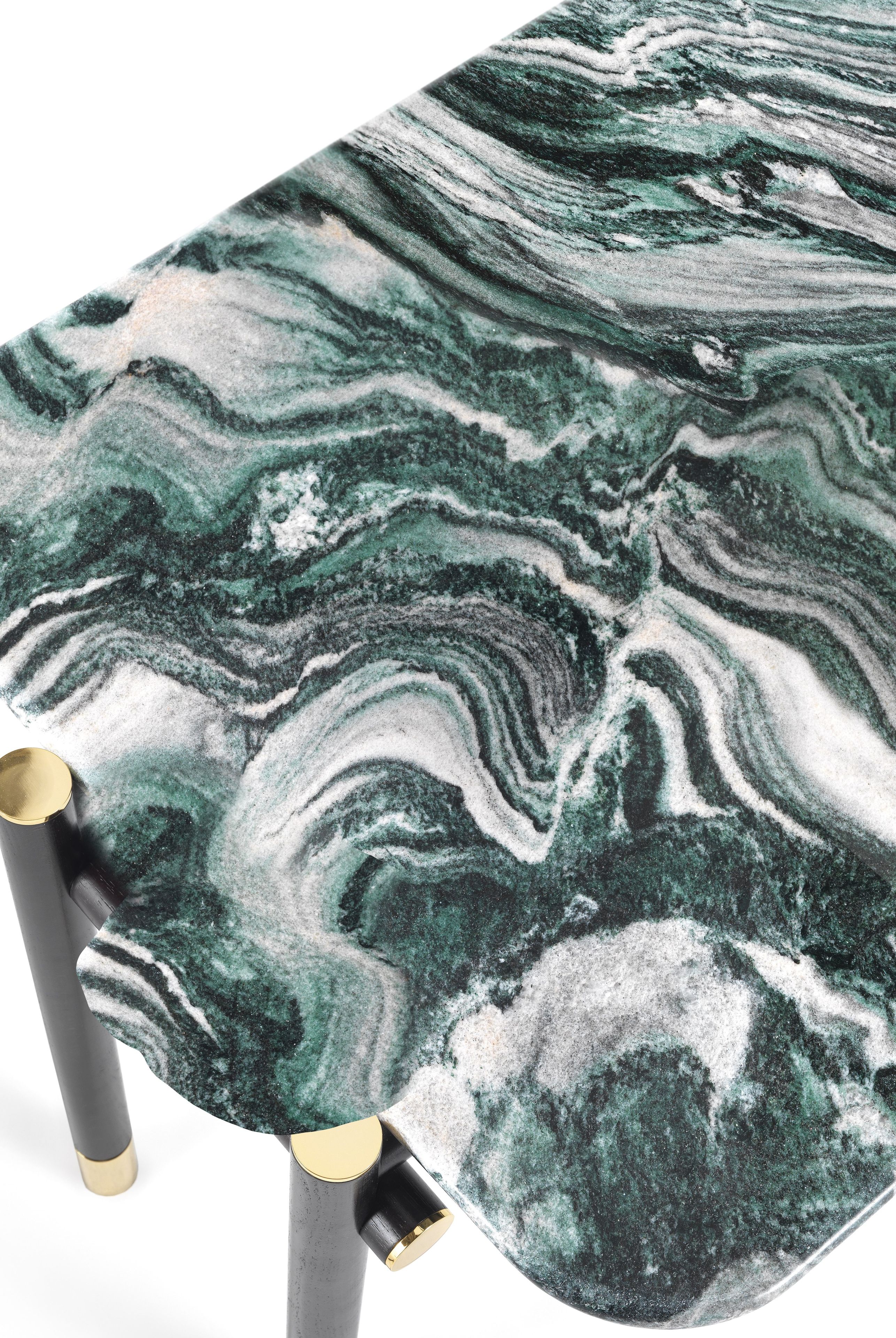 Мраморный и деревянный квадратный журнальный столик ETRO Home Interiors Woodstock ARCH-00043830 - Вид №3