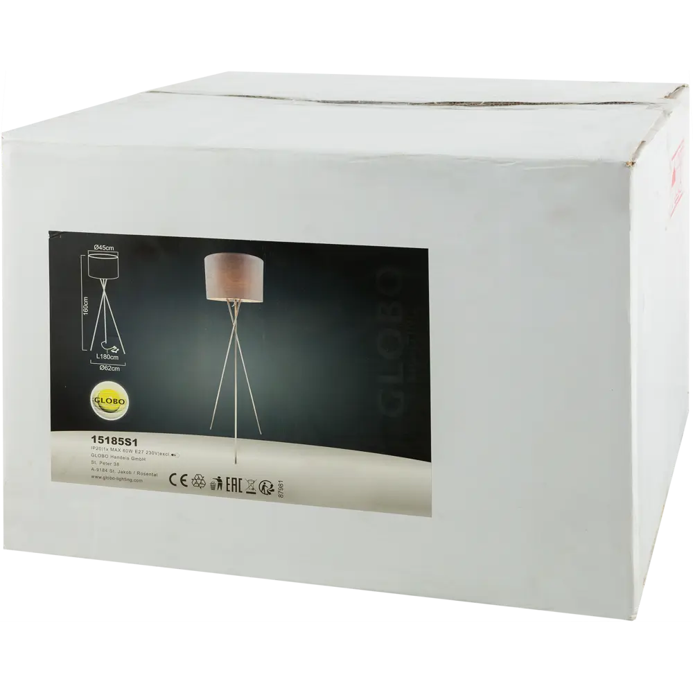 Торшер Globo 1xE27х60 Вт 160 cм, цвет бежевый STLM-2078376 - Вид №6