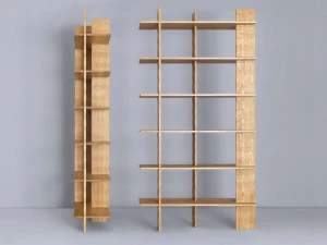 ZEITRAUM Открытый отдельно стоящий деревянный книжный шкаф