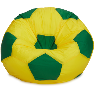90745481 Кресло-мешок Мяч 105x105x105 см оксфорд цвет желтый/зеленый STLM-0365524 ПУФФБЕРИ
