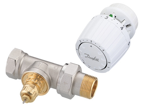 Danfoss Комплект RTR-G/RTR 7090 для однотрубной системы отопления RTR-G Ду15пр и RTR7090 комп-т терморег-р 013G2184  - Вид №3