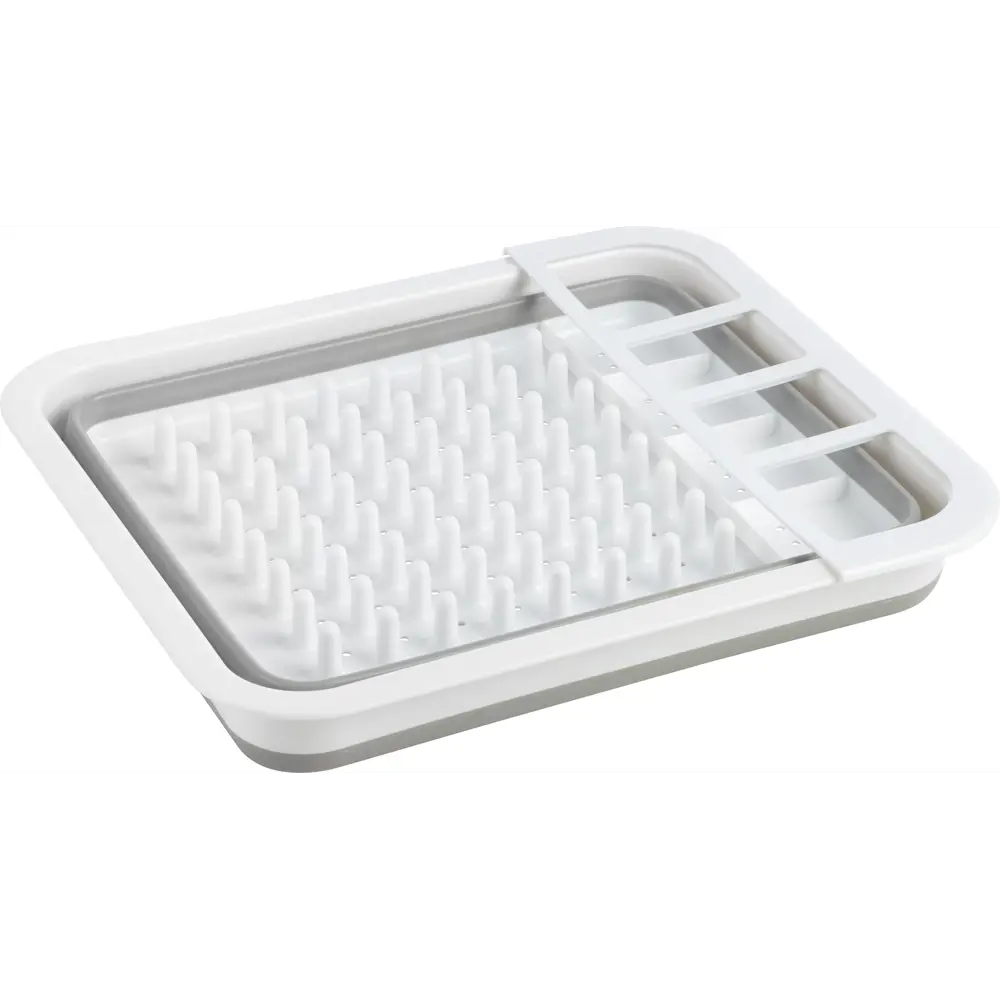 Сушилка для посуды 36x31x11.5 см складная цвет белый Santreyd STLM-2197687 - Вид №1