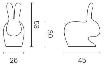 Стул из полиэтилена Qeeboo Кролик ARCH-00103449 - Вид №7