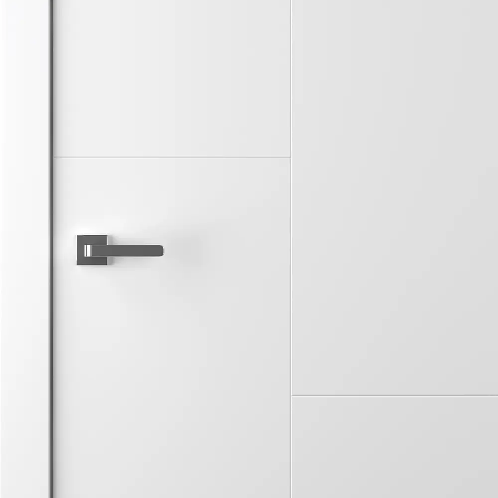 Дверь межкомнатная глухая Лацио 1 80x200 см эмаль белый без замка, без петель BELWOODDOORS STLM-2192782 - Вид №1
