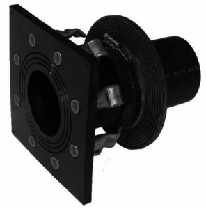 SANIT 765010106 Настенный воздуховод PE, прямой односторонний фланец втулки якоря V4A