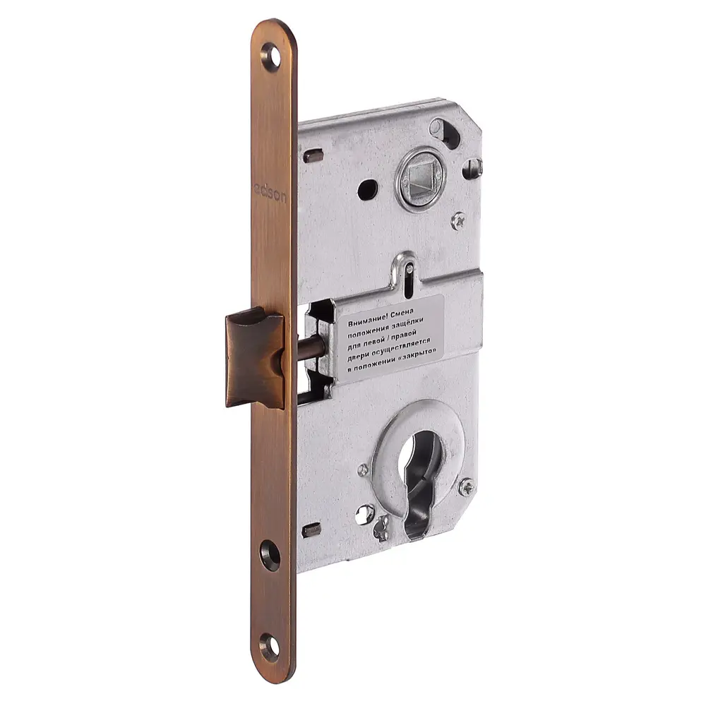 EDSON Защёлка дверная с цилиндровым замком EDS-50-85 коричневая 81964452 STLM-0015699