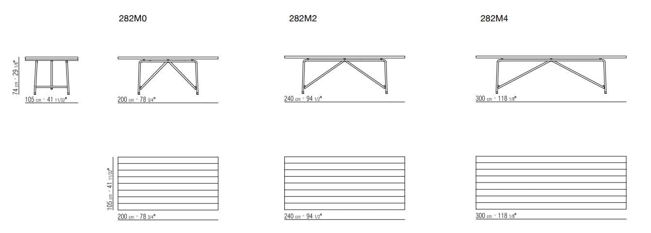 Прямоугольный садовый стол из камня и стальной основы Flexform Any Day Outdoor ARCH-00152580 - Вид №2