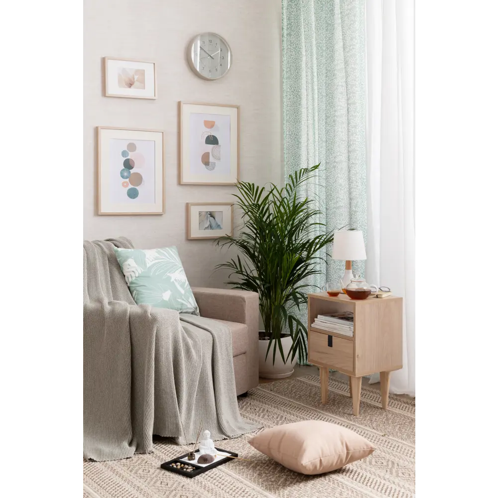 Подушка «Яркость» 50x50 см цвет бежевый SEASONS STLM-2039776 - Вид №5