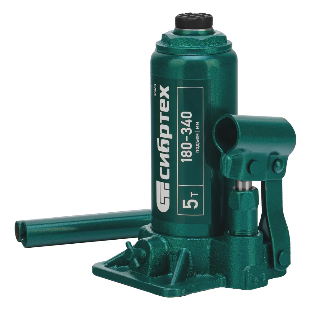 Гидравлический домкрат бутылочный Сибртех 5 тонн 180-340 мм 89418170 STLM-1572042
