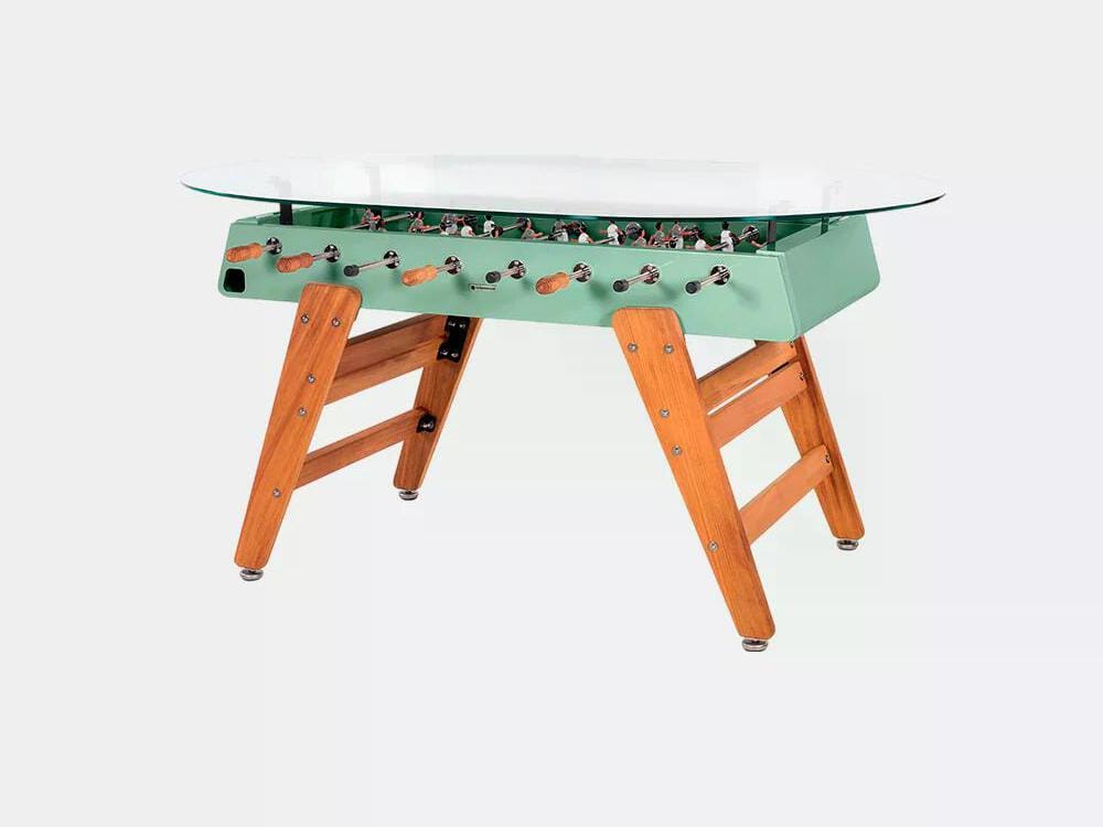 Овальный обеденный стол из стали и ироко со стеклянной столешницей RS Barcelona RS3 WOOD ARCH-00034979 - Вид №38