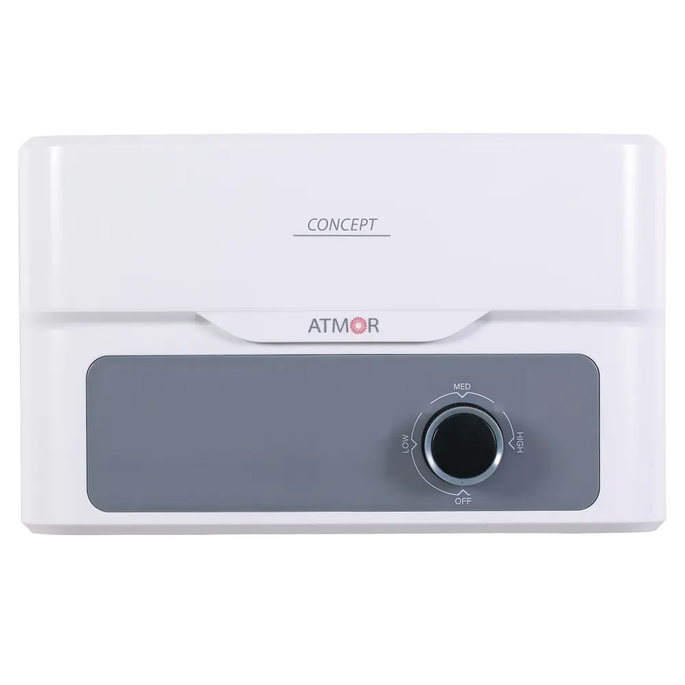 Проточный водонагреватель электрический Atmor Concept 5 KW Shower 31956385 кВт бежевый с душевой лейкой 89354609 STLM-2210632 