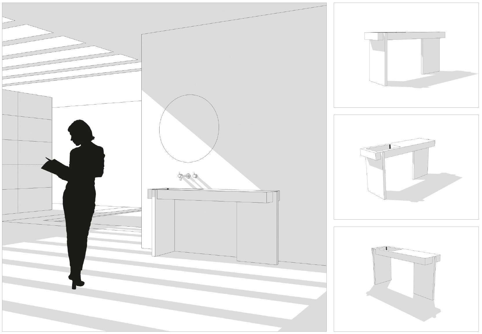 Прямоугольная раковина из керамогранита CERAMICA DEL CONCA Del Conca House ARCH-00116873 - Вид №2