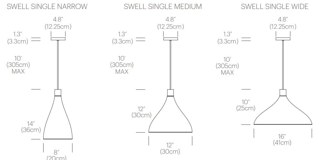 Алюминиевый затемняемый светодиодный подвесной светильник Pablo Designs SWELL ARCH-00034335 - Вид №14
