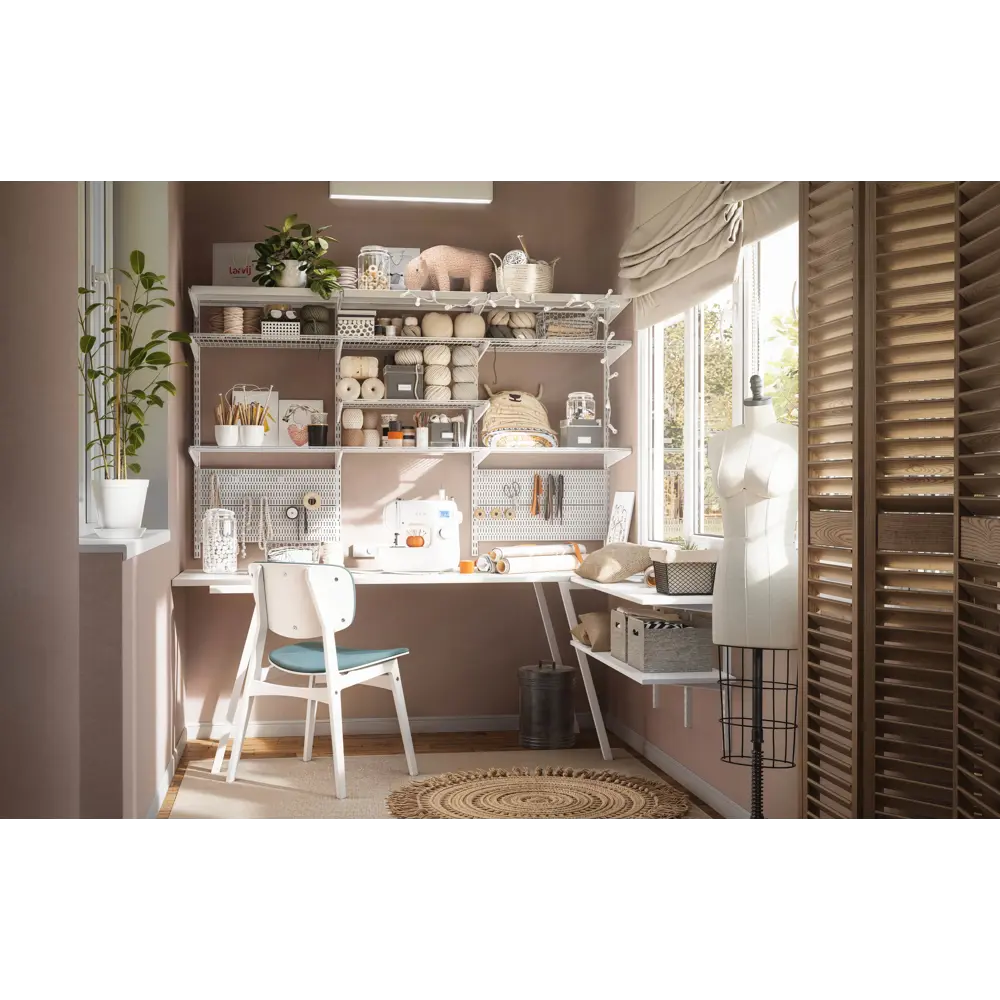 Стойка навесная Larvij 16 см сталь цвет белый STLM-2123026 - Вид №12