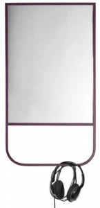 ASPLUND Зеркало настенное прямоугольное в металлической раме Tati