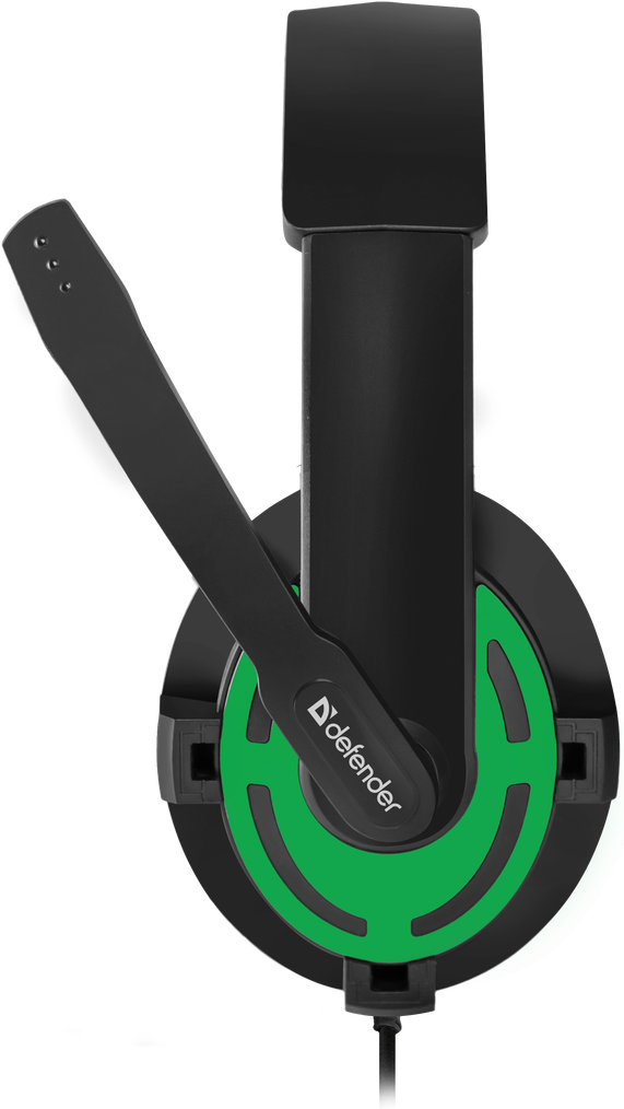 64128 игровая гарнитура warhead g-300 зеленый, кабель 2,5 м Defender Santreyd  - Вид №2