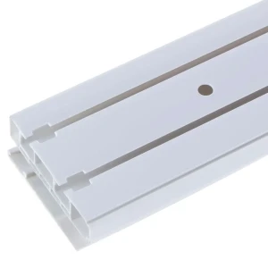 Карниз шинный двухрядный «Луи» в наборе 320 см цвет ваниль