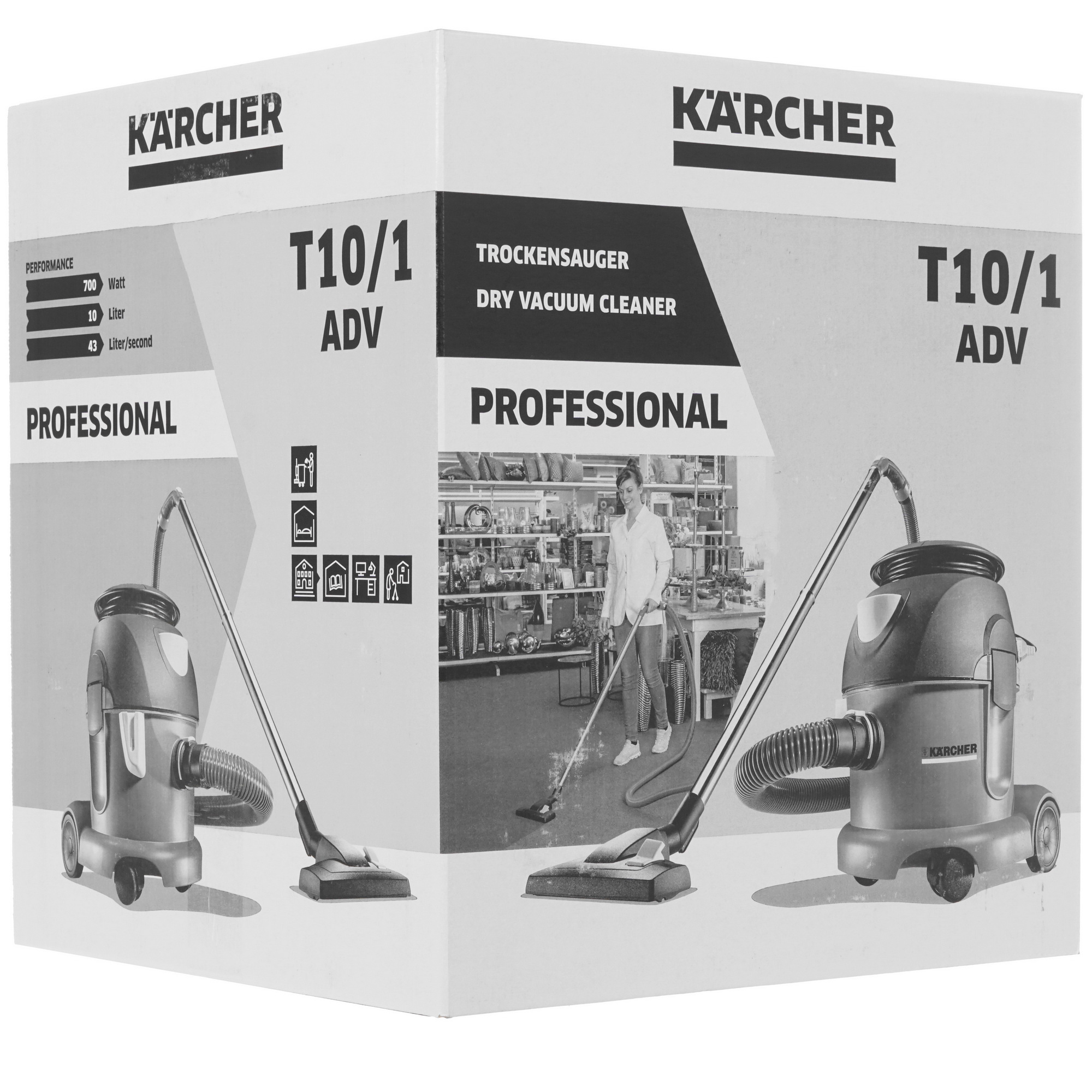 9981930 Пылесос Karcher T 10/1 Adv серый STDN-0075830 - Вид №14