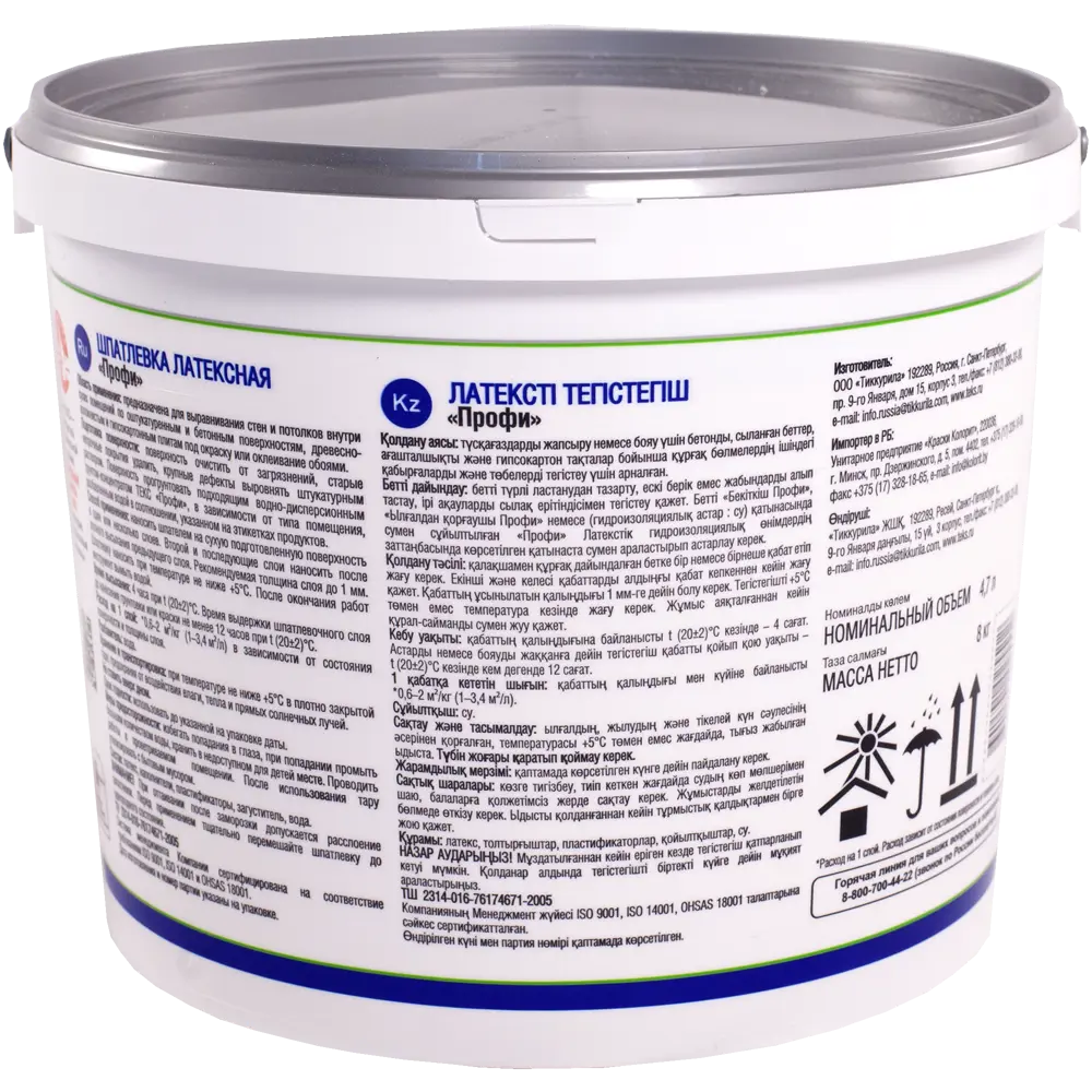 Шпатлевка латексная Текс Профи 8 кг STLM-2013988 - Вид №1