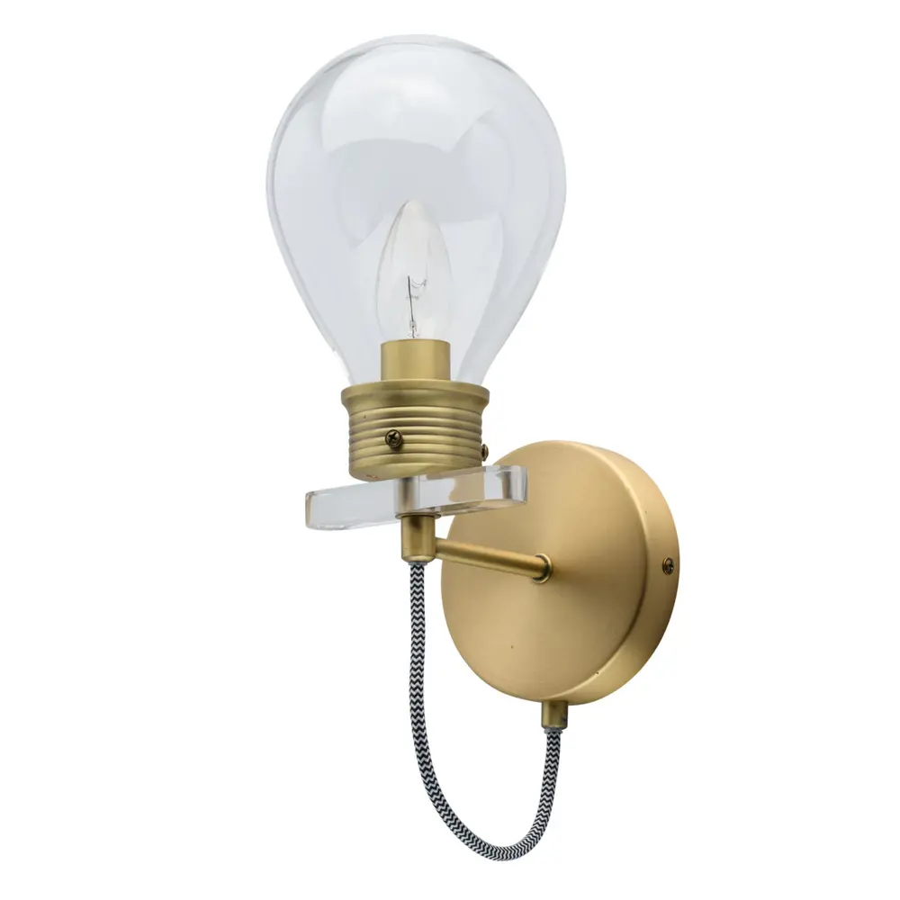 Бра «Атмосфера» 1хE14х5 Вт цвет золотой MW-Light STLM-2034373