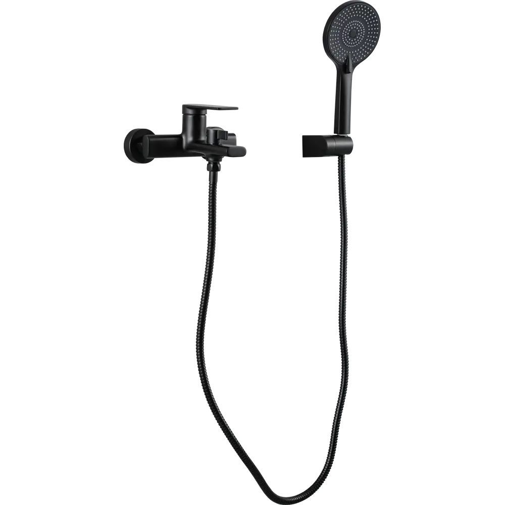 Смеситель для ванны FRAP ARNE черный с лейкой и шлангом 89400931 STLM-1574790