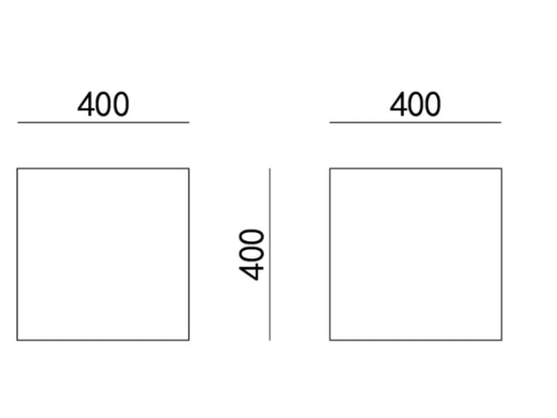 Квадратный низкий журнальный столик из нержавеющей стали HC28 maison COSMO ARCH-00113846 - Вид №1