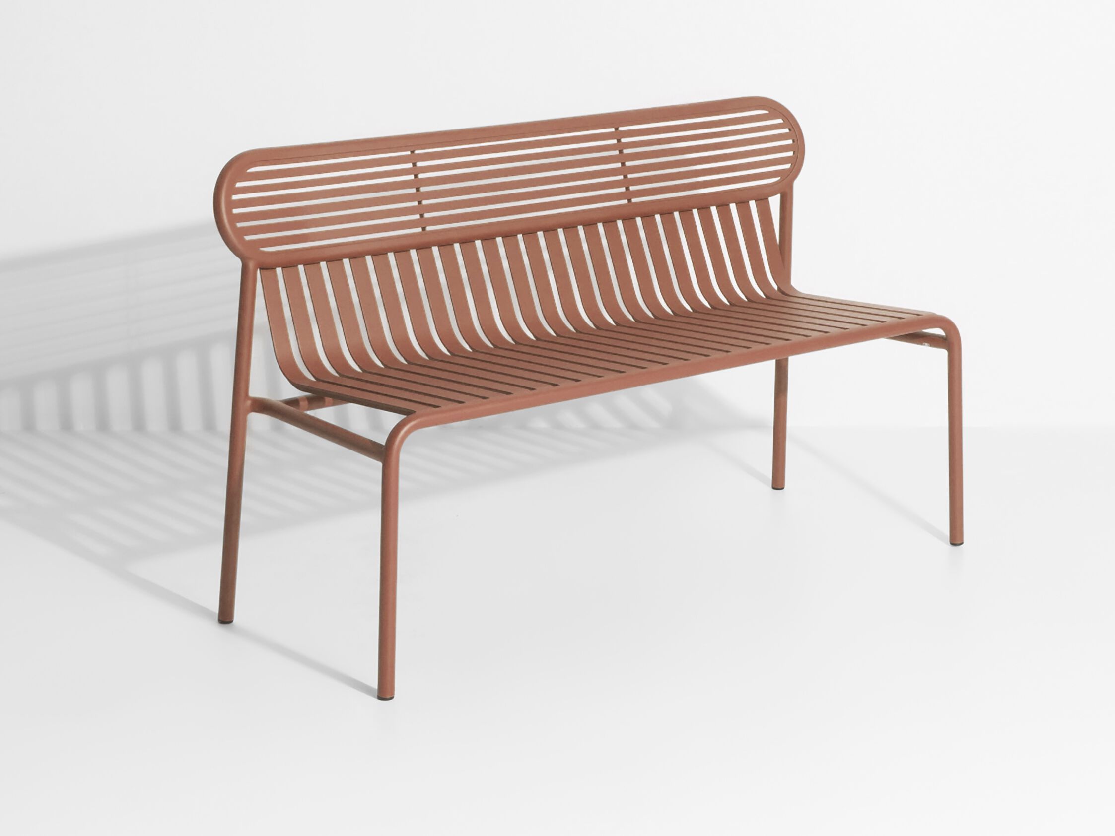 Алюминиевая садовая скамейка с порошковым покрытием Petite Friture WEEK-END ARCH-00004384 - Вид №8