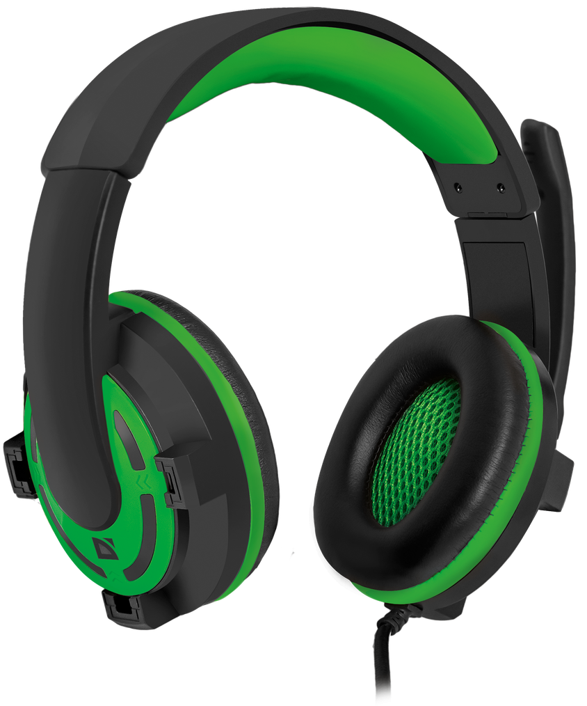 64128 игровая гарнитура warhead g-300 зеленый, кабель 2,5 м Defender Santreyd  - Вид №1