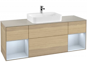 Villeroy&Boch Тумба под раковину Прямоугольная версия F453HAPC Finion Oak Veneer