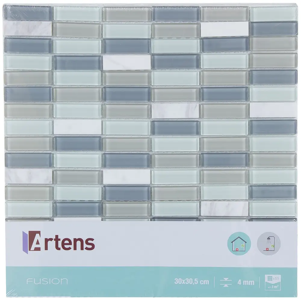 Мозаика Artens Fsn 30х30 см, стекло, цвет зеленый STLM-2185661 - Вид №4