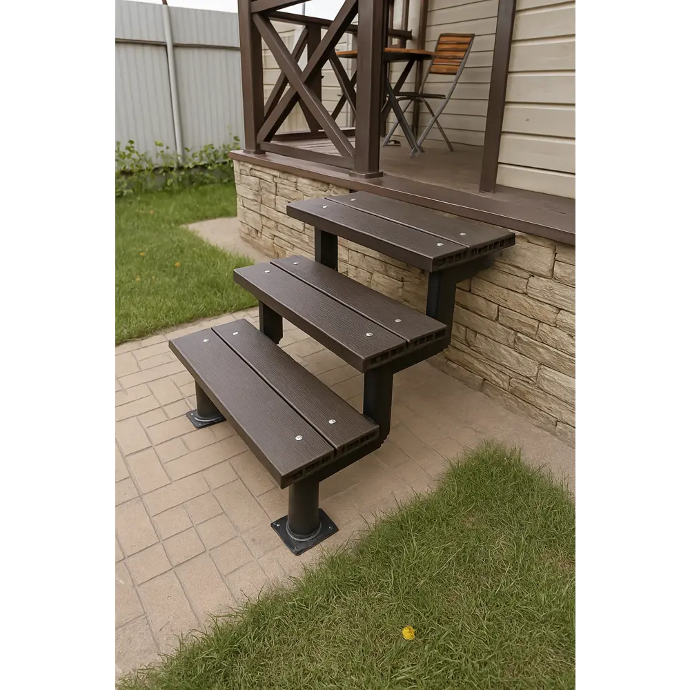 Секция для крыльца 1 ступень черный УЛИЧНЫЕ ЛЕСТНИЦЫ STLM-2019969 - Вид №2