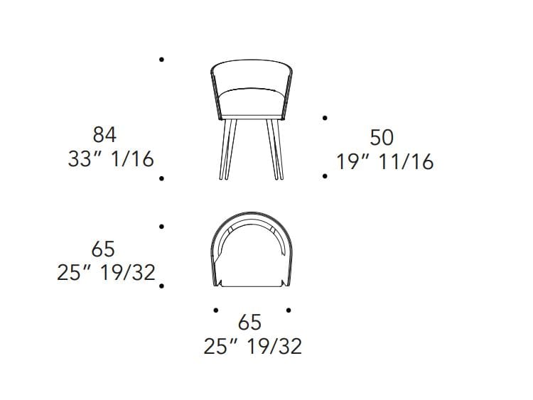 Мягкий стул из ткани REFLEX DOGE ARCH-00122933 - Вид №2